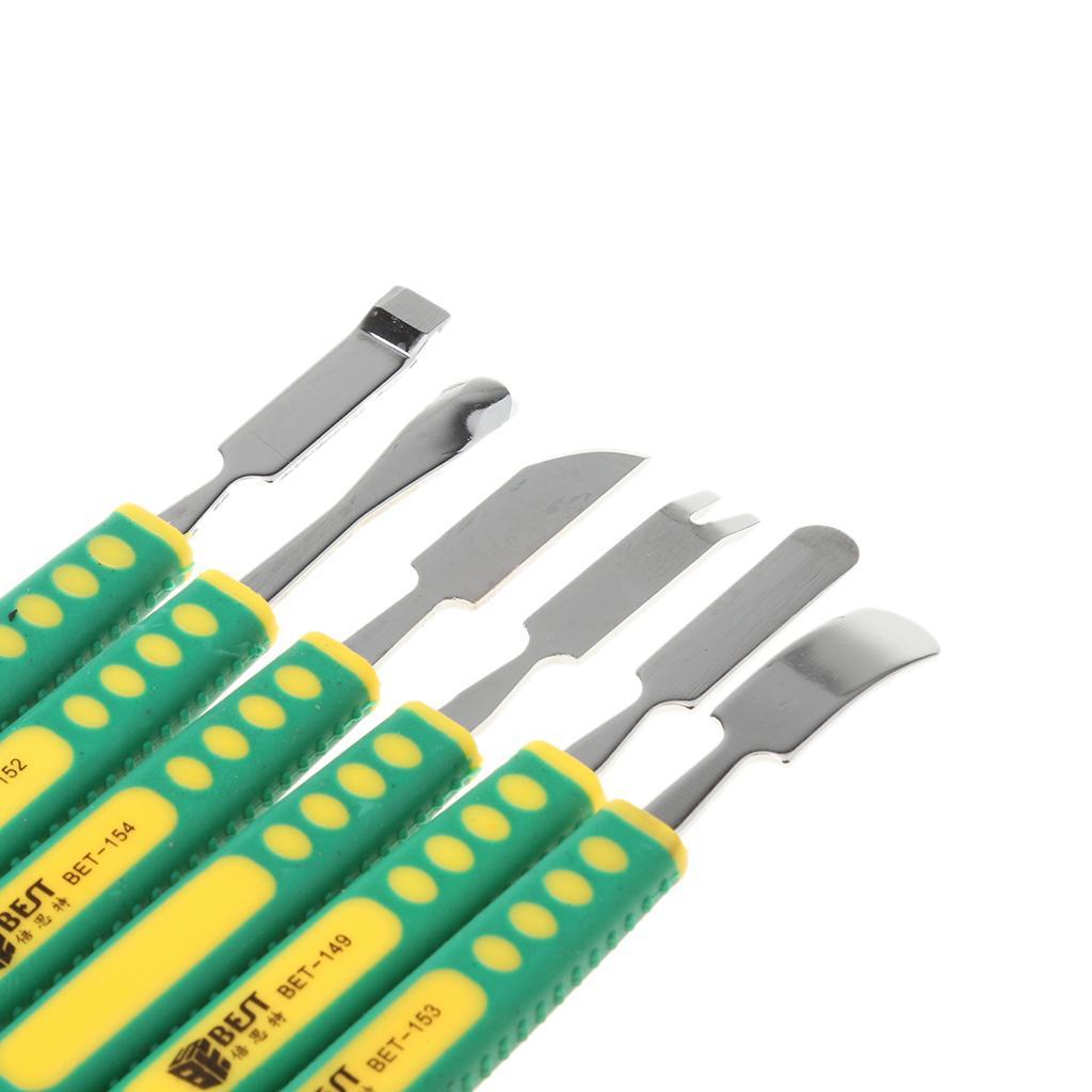 6 in 1 Repair Opening Tools Metal Pry Spudger Disassemble Set Cell Phone