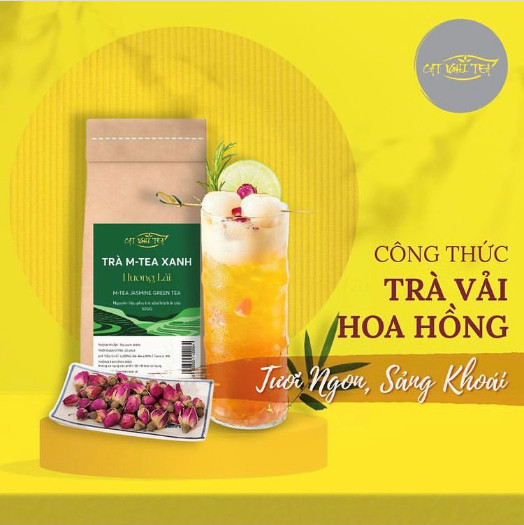 Trà Xanh Hương Lài [500g - Trà Lài vị thơm mát] Trà xanh CAT NGHI TEA, Nguyên liệu pha trà sữa và trà trái cây thơm ngon