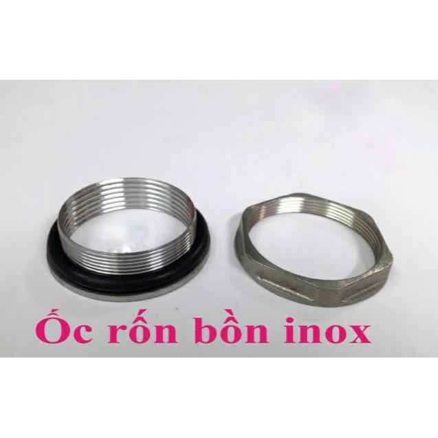 Rốn, Ốc Ren Bồn Nước, Téc Nước Inox, Đồng, Nhựa 21, 27, 34, 42, 48