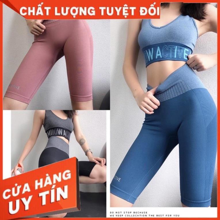 Quần tập ngố cao cấp Gym nữ cạp lưng cao, co giãn 4 chiều,dùng tập Yoga, Gym, Zumba, Aerobic Just KK