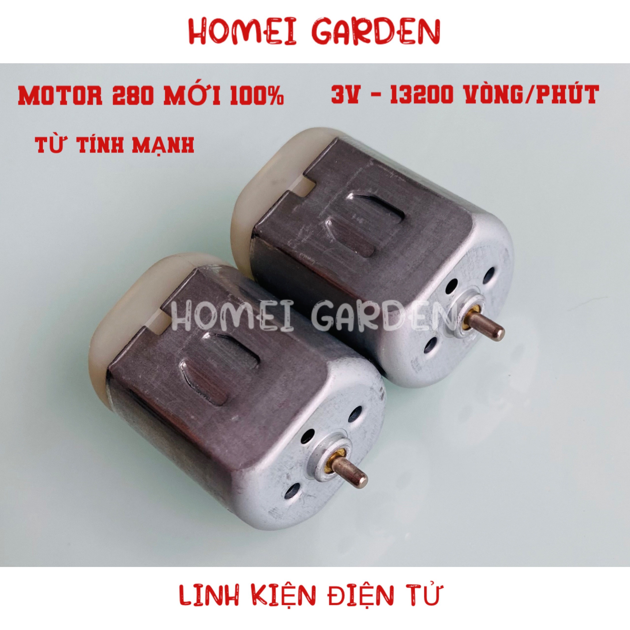 Động cơ mô tơ 280 có chổi than từ tính mạnh 3V 13200 vòng/phút chất lượng cao - HM0149