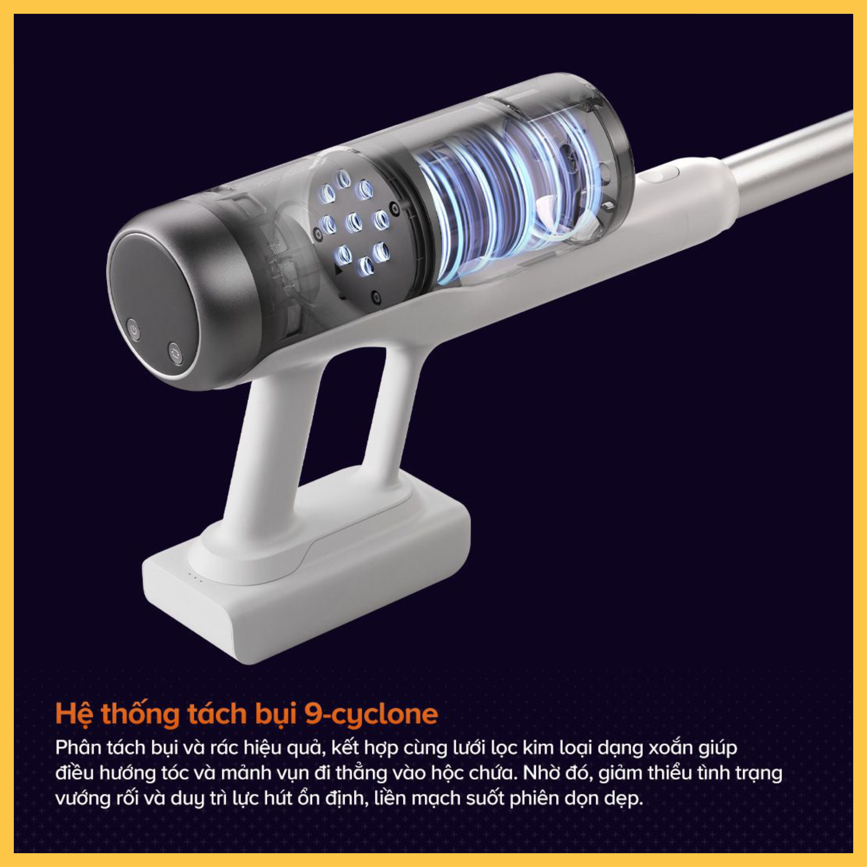 Máy hút bụi cầm tay Roborock H60 Hub Pro- Hàng Chính Hãng