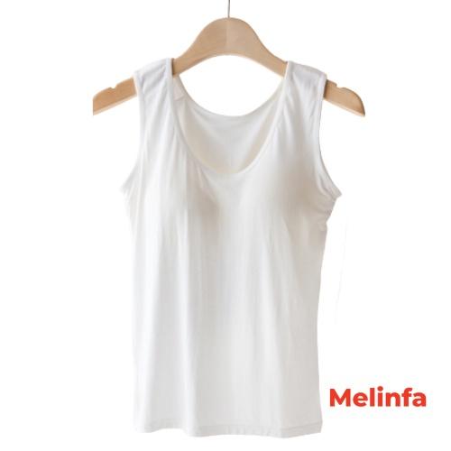 Áo ba lỗ nữ có đệm ngực nâng đỡ vải Viscose (gỗ tự nhiên) mềm mại thoáng mát tự nhiên 100% mã VAA0094