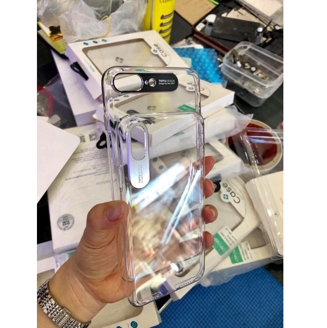 Ốp Totu siêu trong suốt,viền bảo vệ dành cho iPhone - Hàng Chính Hãng
