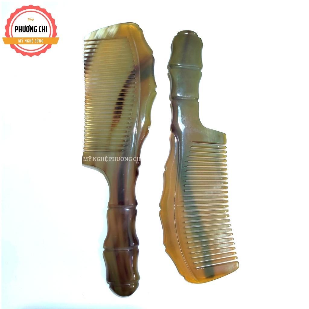 Lược sừng trâu khía trúc trắng nưa đẹp, lược chải tóc gỡ rối massage đầu | Mỹ Nghệ Phương Chi