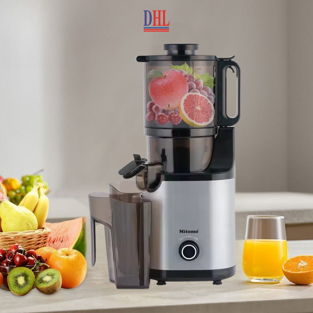 Máy Ép Chậm, Máy Ép Trái Cây Công Nghiệp Mitomo KJ3081 Kiệt Bã - Hàng Chính Hãng Bảo Hành 3 Năm