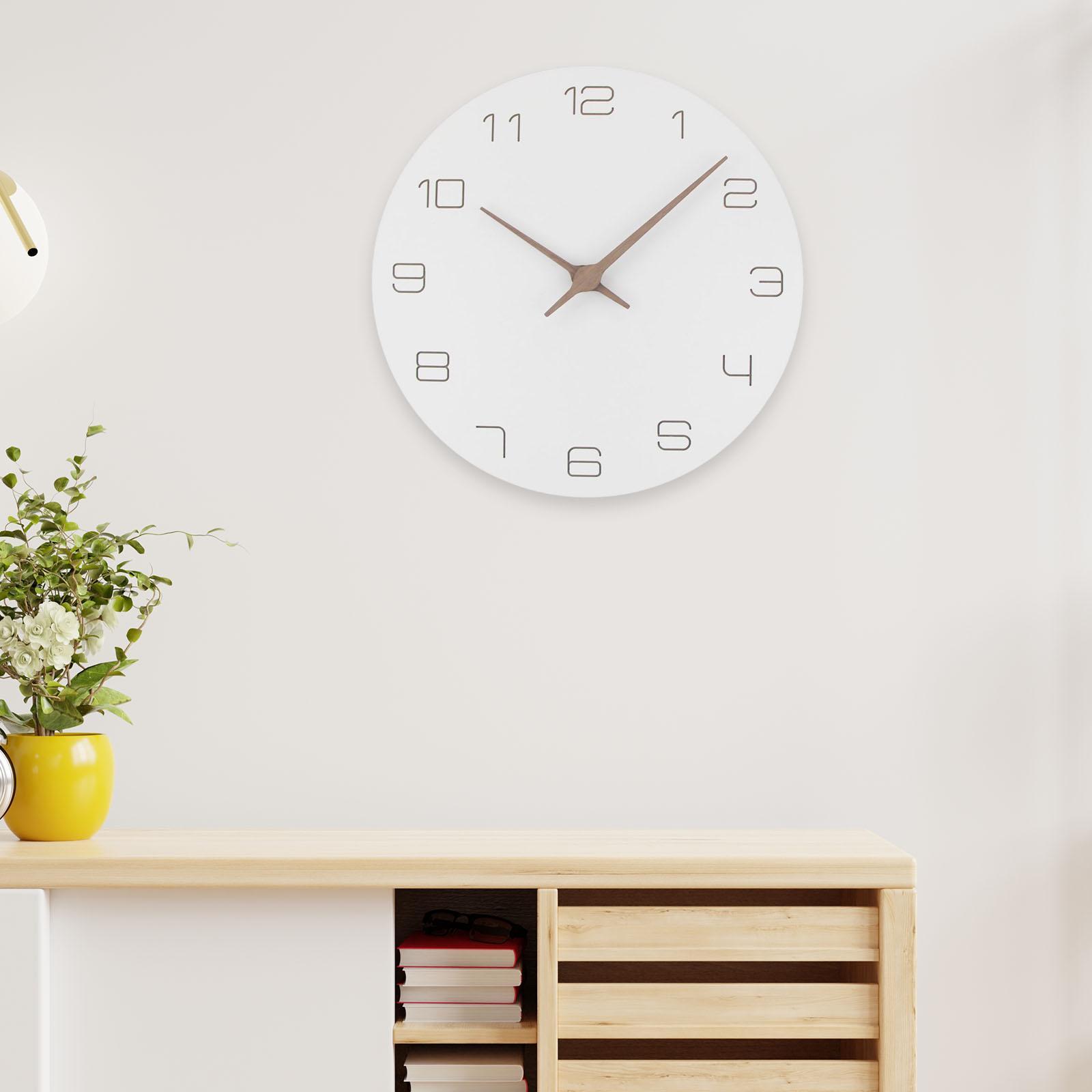 Wooden  Clocks Decorative Arabic Numerals Hanging  Minimalist Wall Clock for Living Room Bedroom kids children room Party Decoration