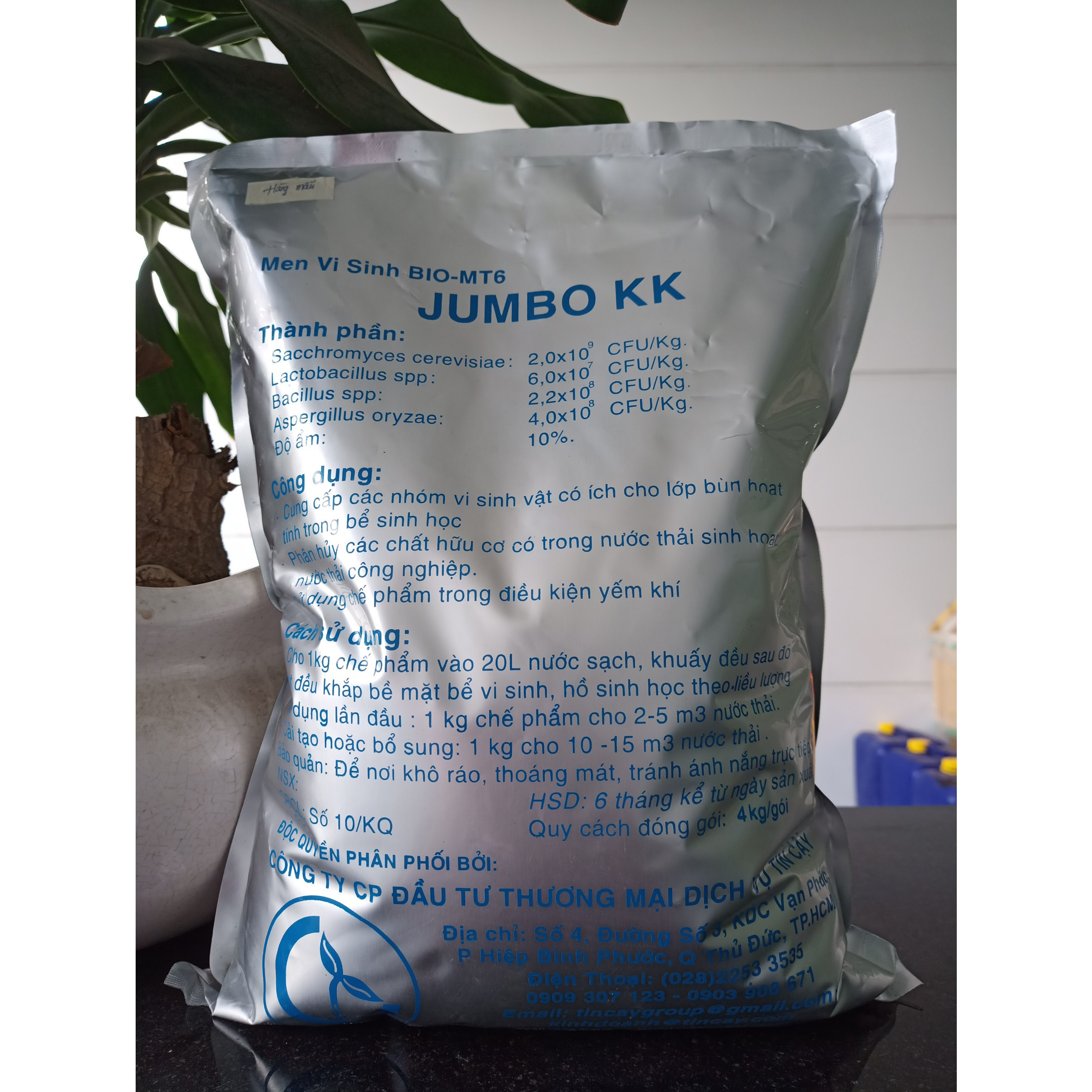 Men Vi Sinh Jumbo Kỵ Khí BIO-MT6