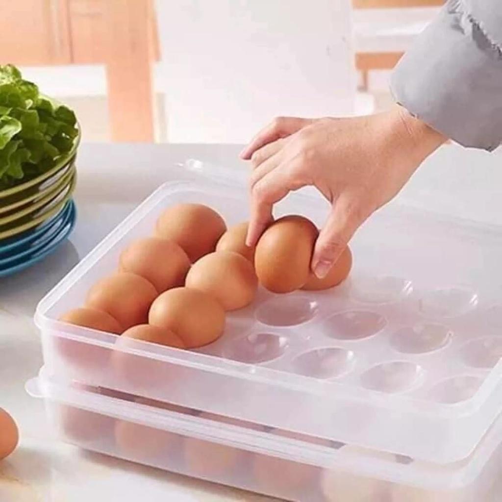 KHAY ĐỰNG TRỨNG TRONG SUỐT QUAN SÁT ĐƯỢC BÊN TRONG 24 QUẢ CÓ NẮP ĐẬY HÀNG NHỰA VIỆT NHẬT