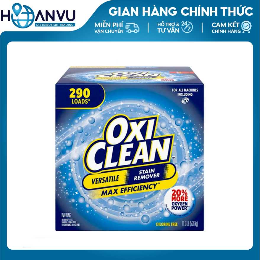 Bột Giặt Tẩy Đa Năng OxiClean Max Efficiency HE Powder Stain Remover (5.26kg)