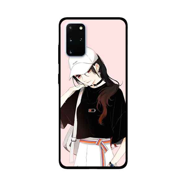 Ốp Lưng Dành Cho Samsung Galaxy S20 Plus mẫu Cô Gái Đội Nón - Hàng Chính Hãng