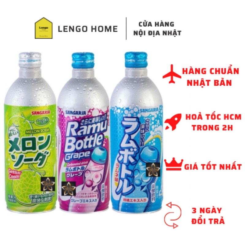 Nước Soda Sangaria 500g có ga 3 vị nội địa Nhật Bản