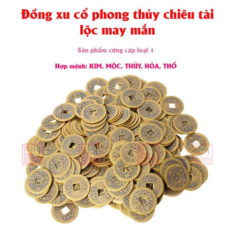 Đồng xu cổ phong thuỷ may mắn bỏ bóp ví chiêu tài lộc - TÔ TÂM QUANG