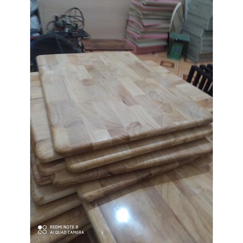 Mặt bàn gỗ cao su tự nhiên 50 x 80cm x 18mm