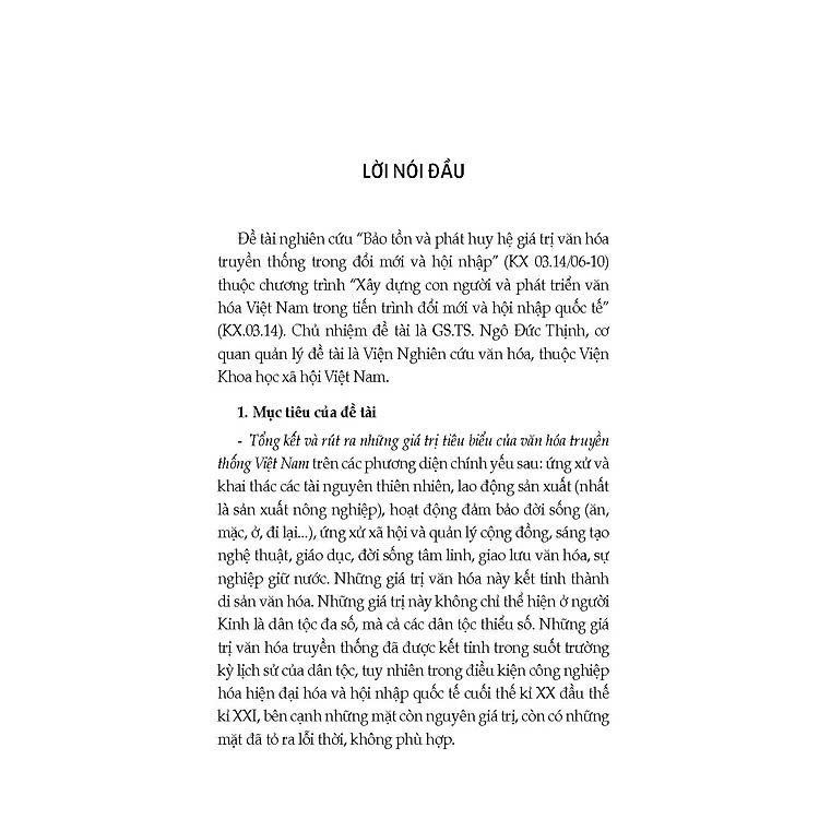 Sách - Hệ Giá Trị Văn Hóa Việt Nam - Ngô Đức Thịnh - VIETNAMBOOK