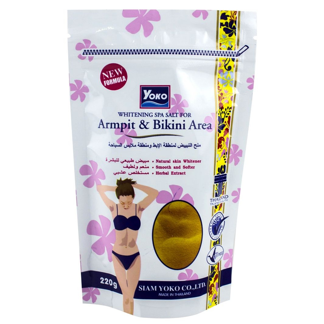 Muối Spa Sáng Da Vết Thâm Vùng Nách Và Bikini Yoko (220g)