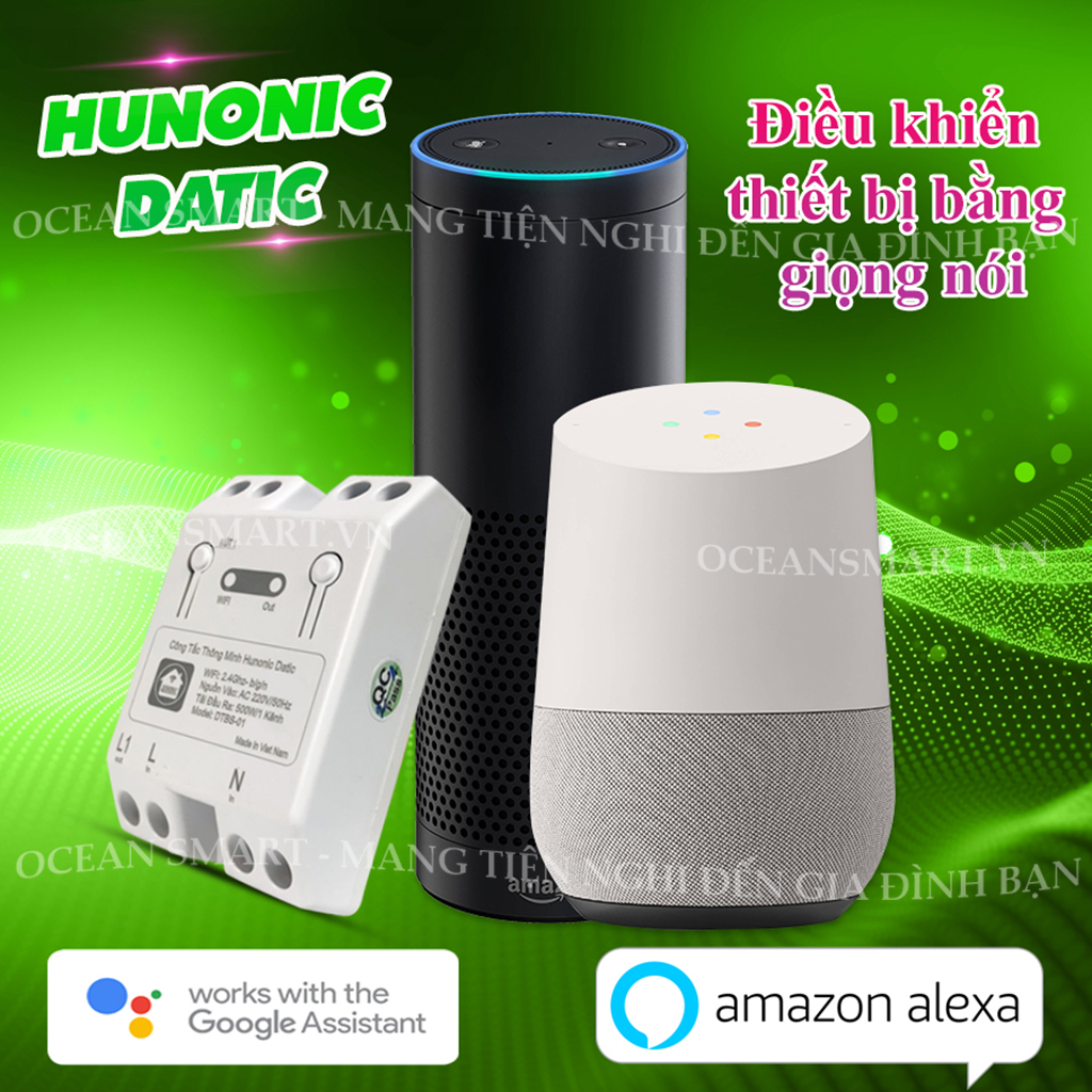 Công Tắc Thông Minh, Công Tắc Wifi Giá Rẻ Hunonic Datic Basic - DTBS01