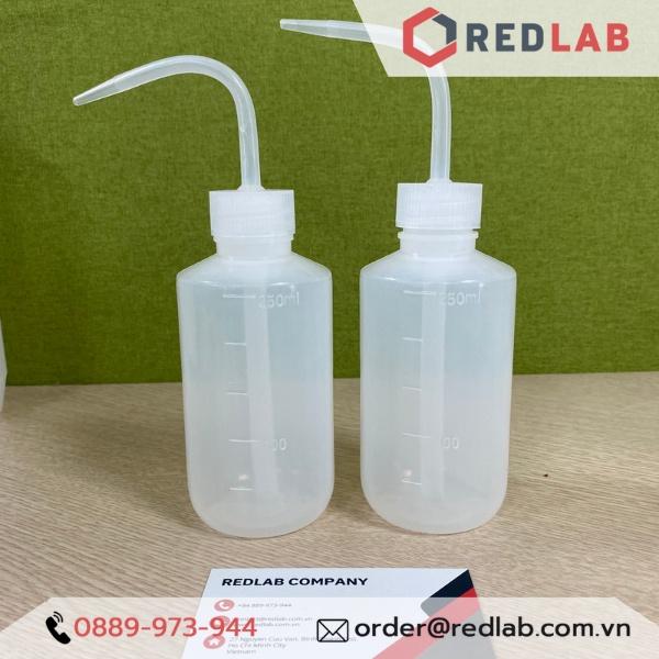 Bình tia nhựa tròn 250ml ONELAB, miệng hẹp, nhựa LDPE có chia vạch