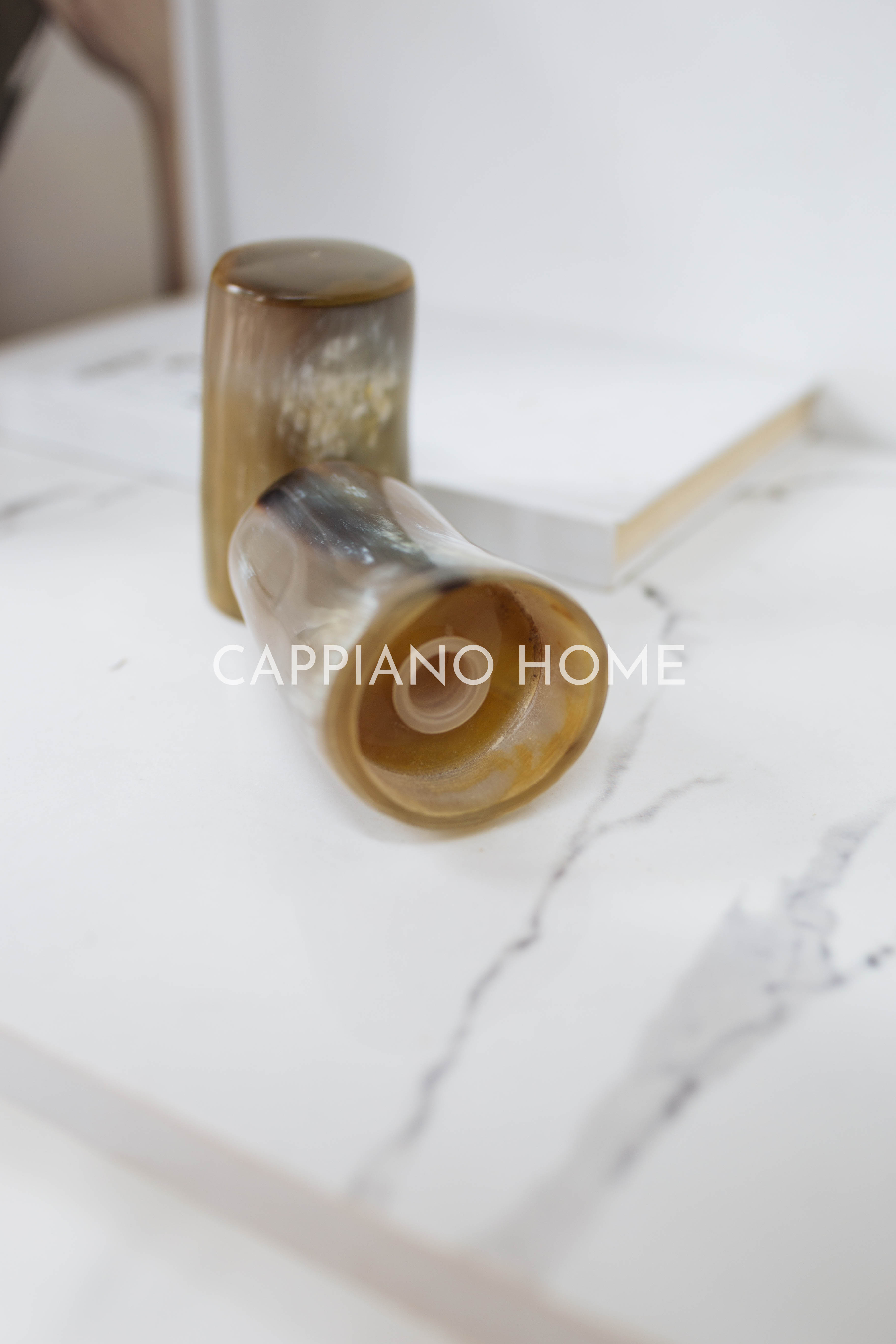 Lọ tiêu sừng ba lỗ, một lỗ màu sáng, lọ đựng hạt tiêu và tăm tiện lợi | Cappiano Home