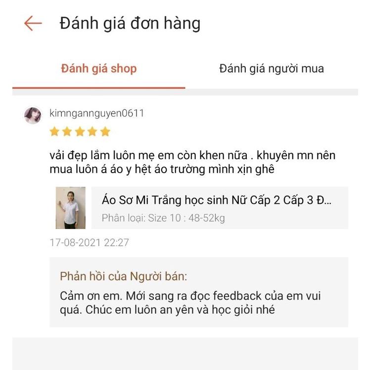 Áo sơ mi nữ học sinh sinh viên chất lượng vải đẹp form chuẩn - đồng phục học sinh, đồ đi học, sơ mi trắng