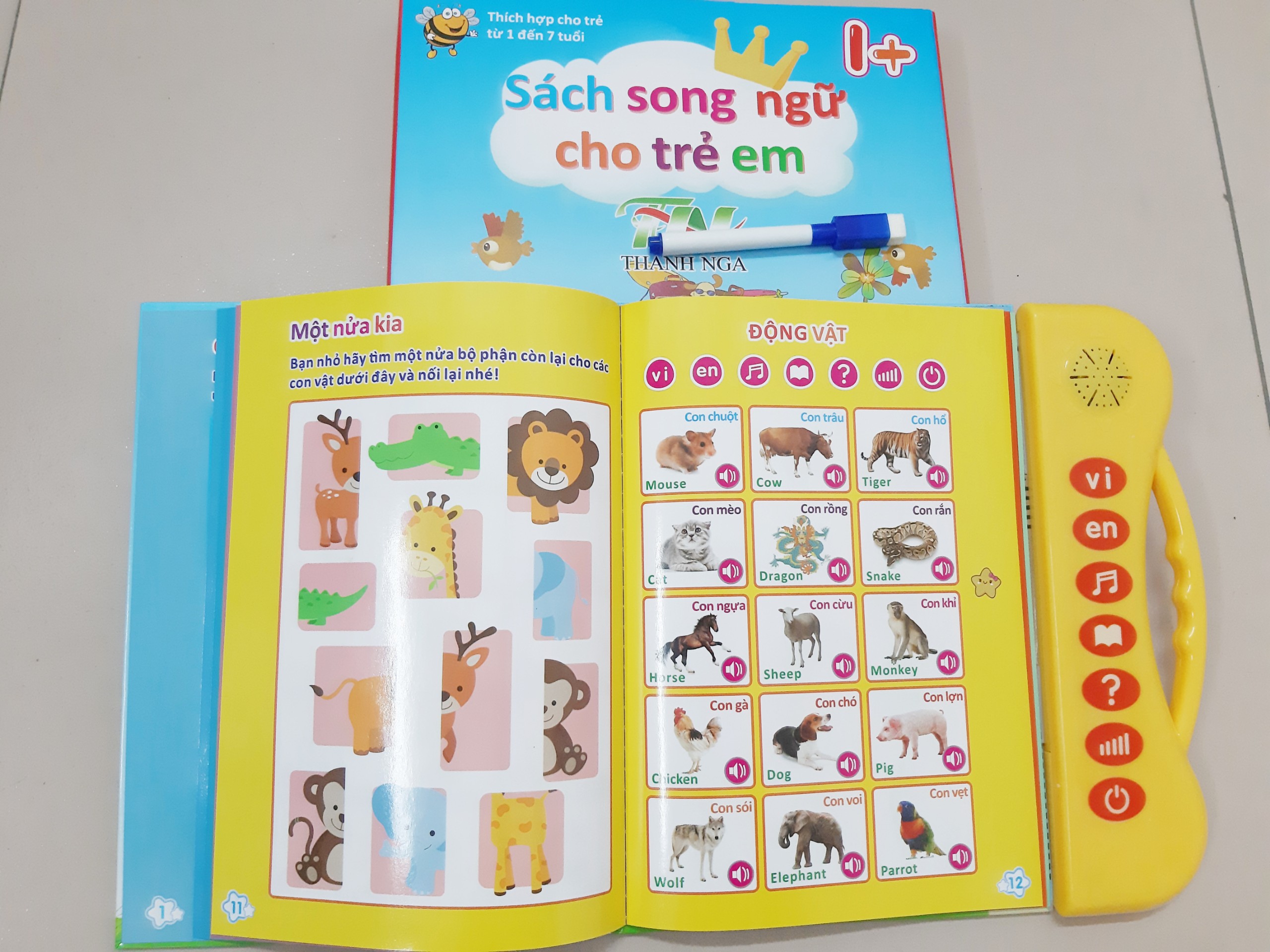 Sách nói điện tử song ngữ Anh - Việt cho trẻ em
