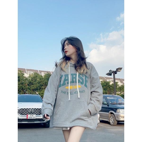 Áo hoodie nỉ bông HARSH unisex nam nữ