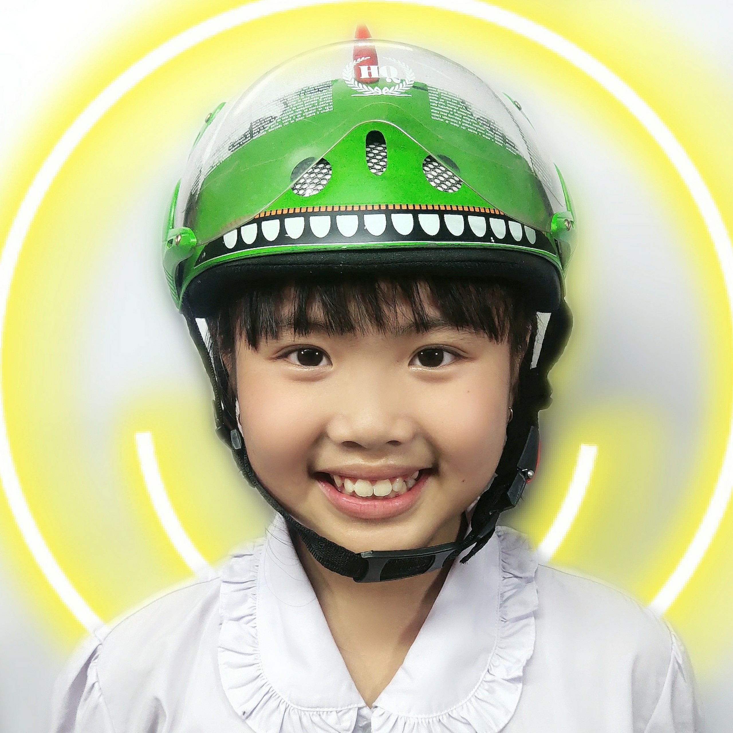 Mũ Nón Bảo Hiểm KhoNCC Hàng Chính Hãng - Cho Bé Trẻ Nhỏ Kiểu Dáng Khủng Long Có Kính Bảo Vệ Mắt - NHK-NBHKL-XALA
