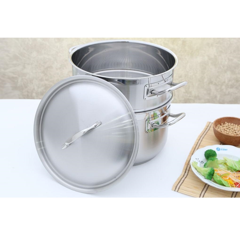 Bộ Nồi Xửng Hấp Nắp Inox Fivestar 28cm ST28-3D - Hàng Chính Hãng