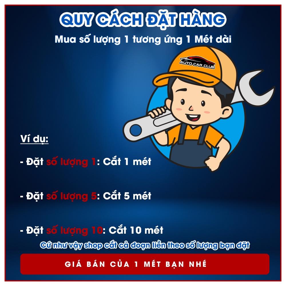 Gioăng cao su cửa oto, gioăng nguyên bản theo xe lõi thép bán theo mét trendycar cao cấp loại 1 lỗ cho xe Sedan
