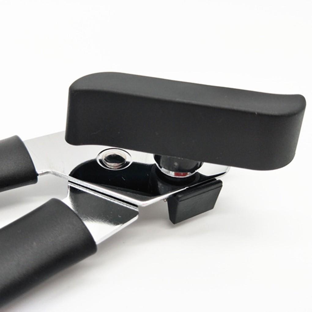 Đồ khui hộp đa năng 18cm đen Dụng cụ khui đồ hộp bằng thép không gỉ chuyên nghiệp