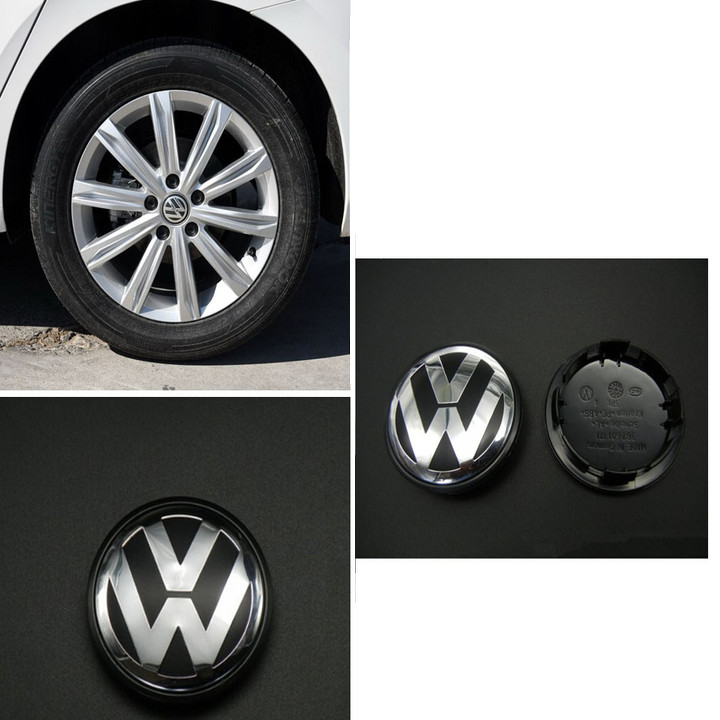 Logo chụp mâm, ốp lazang dùng cho xe ô tô Volkswagen