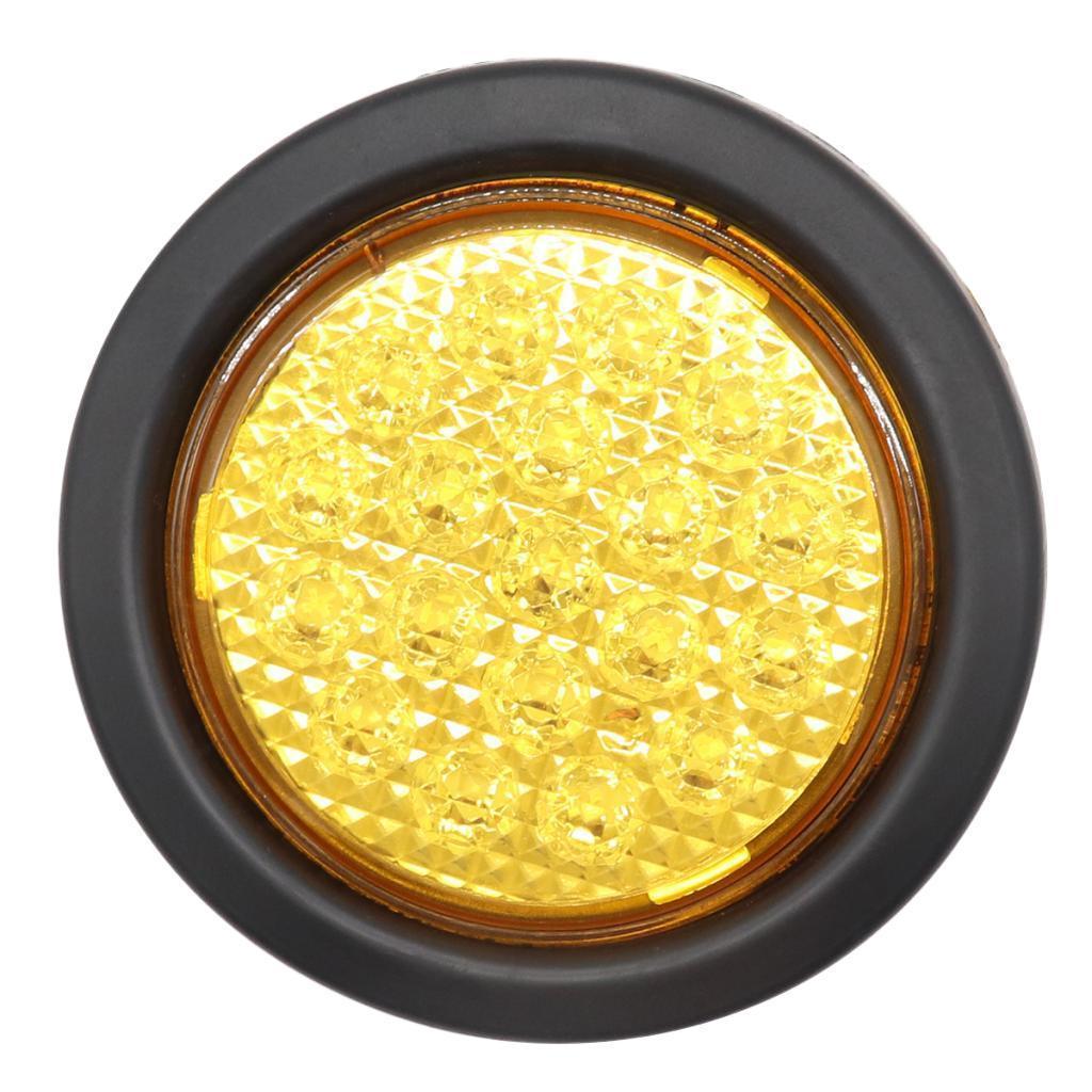 2pcs Universal LED Tail Lamp Rear Pause Lamp Stop Stop Light For Trailer