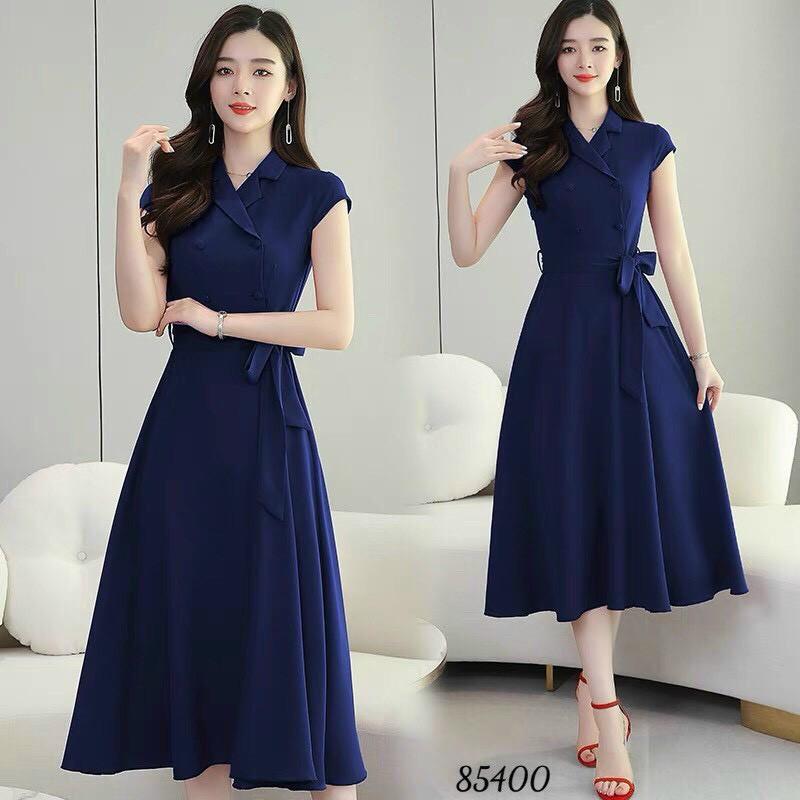 ĐẦM COTTON LẠNH DÁNG XÒE XINH XẮN,HỌA TIẾT TRƠN NHƯNG KHÔNG KÉM PHẦN SANG TRỌNG