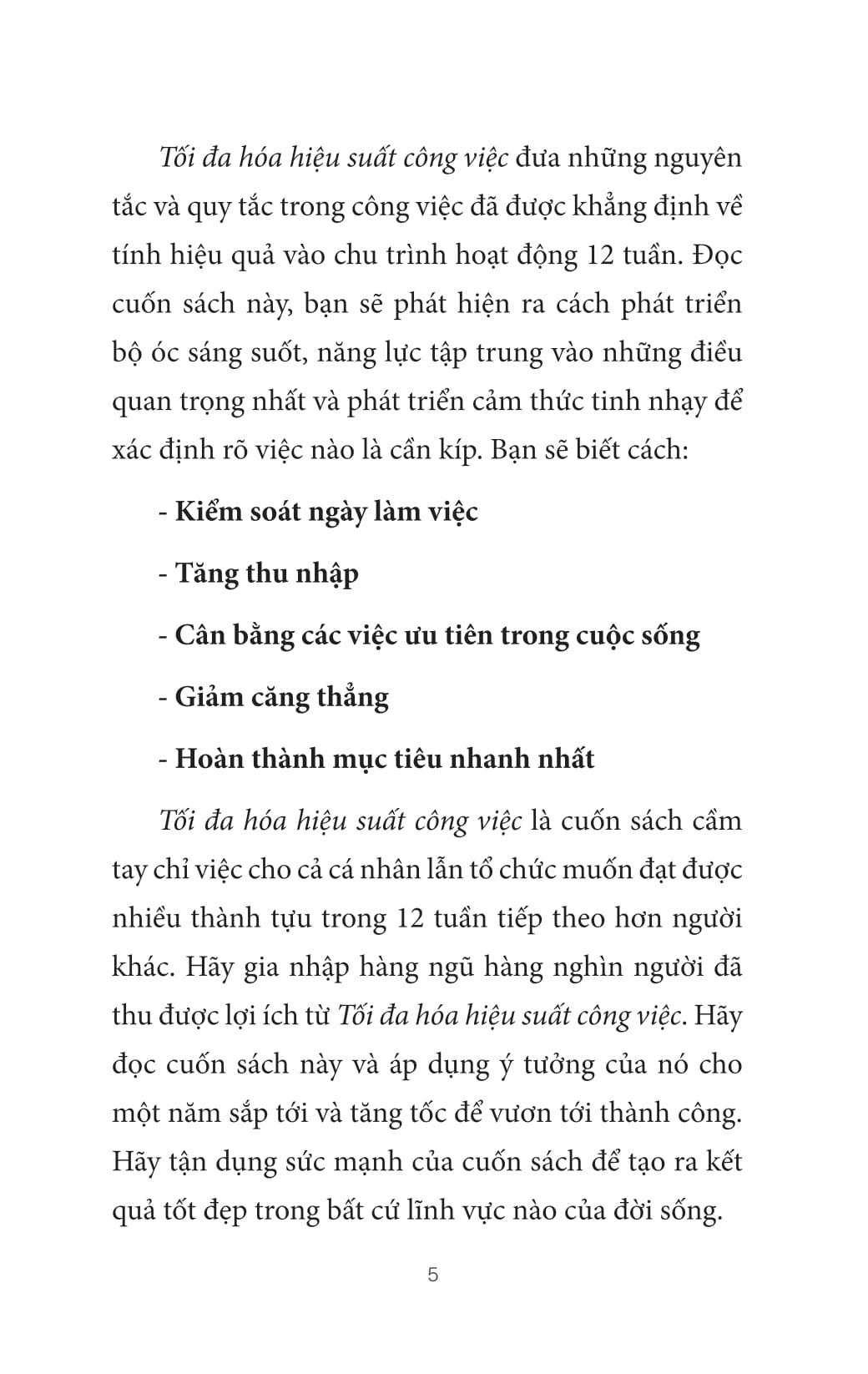 Sách - Tối Đa Hóa Hiệu Suất Công Việc - Việc 12 Tháng Làm Trong 12 Tuần (Tái Bản 2025)