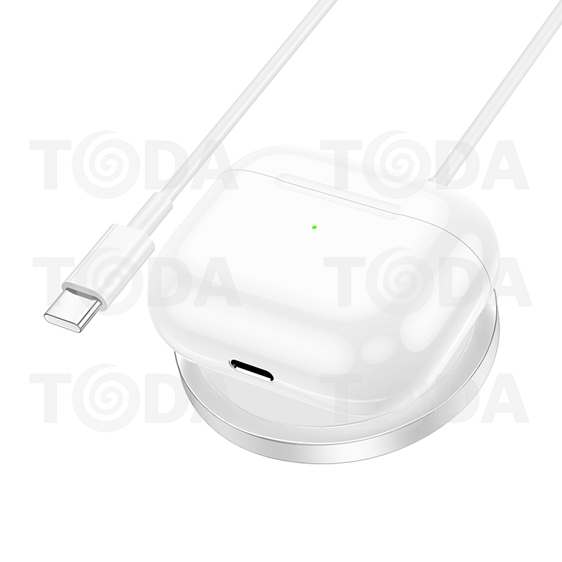 Cáp Sạc Đế Sạc Kim Loại Không Dây Từ Tính 15W cho iPhone / Samsung / Airpods 1,2,3 / Airpods Pro 1,2 - Hàng Nhập Khẩu