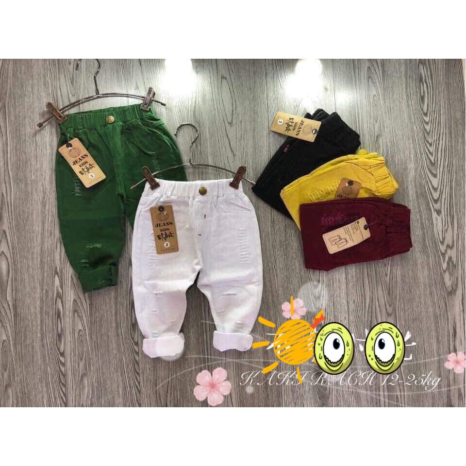 (Size 8-19kg)Quần Kaki Cho Bé Trai/ Gái co giãn 4 chiều