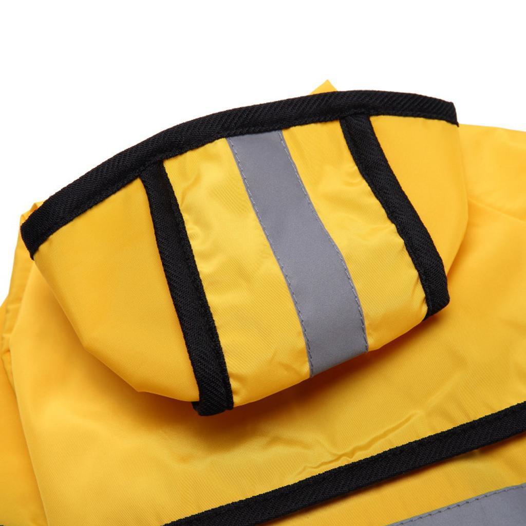 Dog Raincoat Raincoat Reflective Rain Rainwear Safety for Small Dog Yellow S