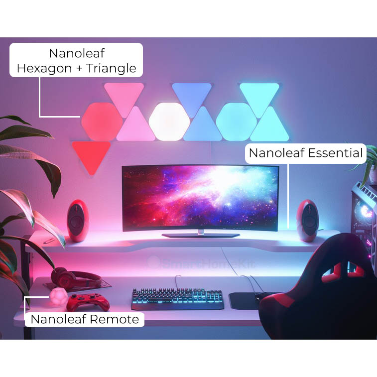 Đèn thông minh Nanoleaf Shapes Lục Giác 9 ô đèn (Bộ khởi động)