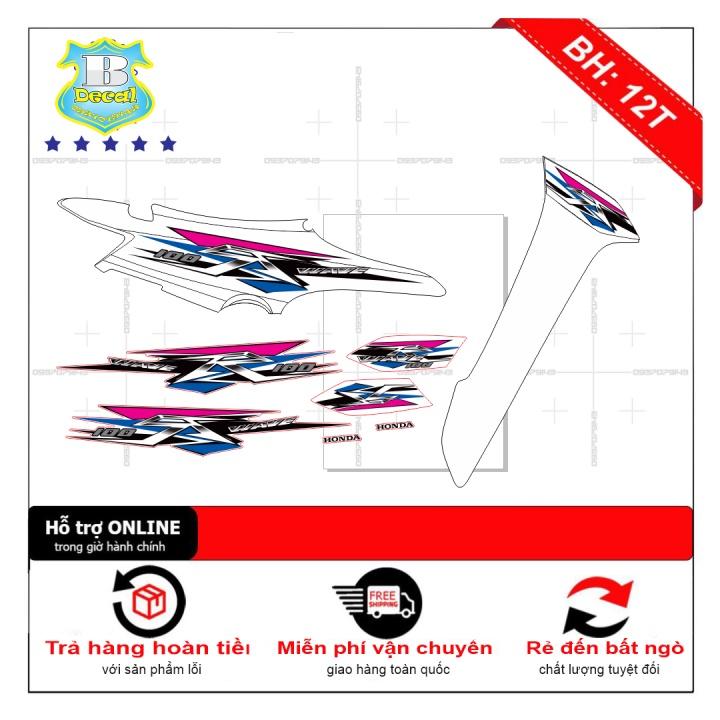 Tem rời dành cho wave lớn 2016 chữ R trắng