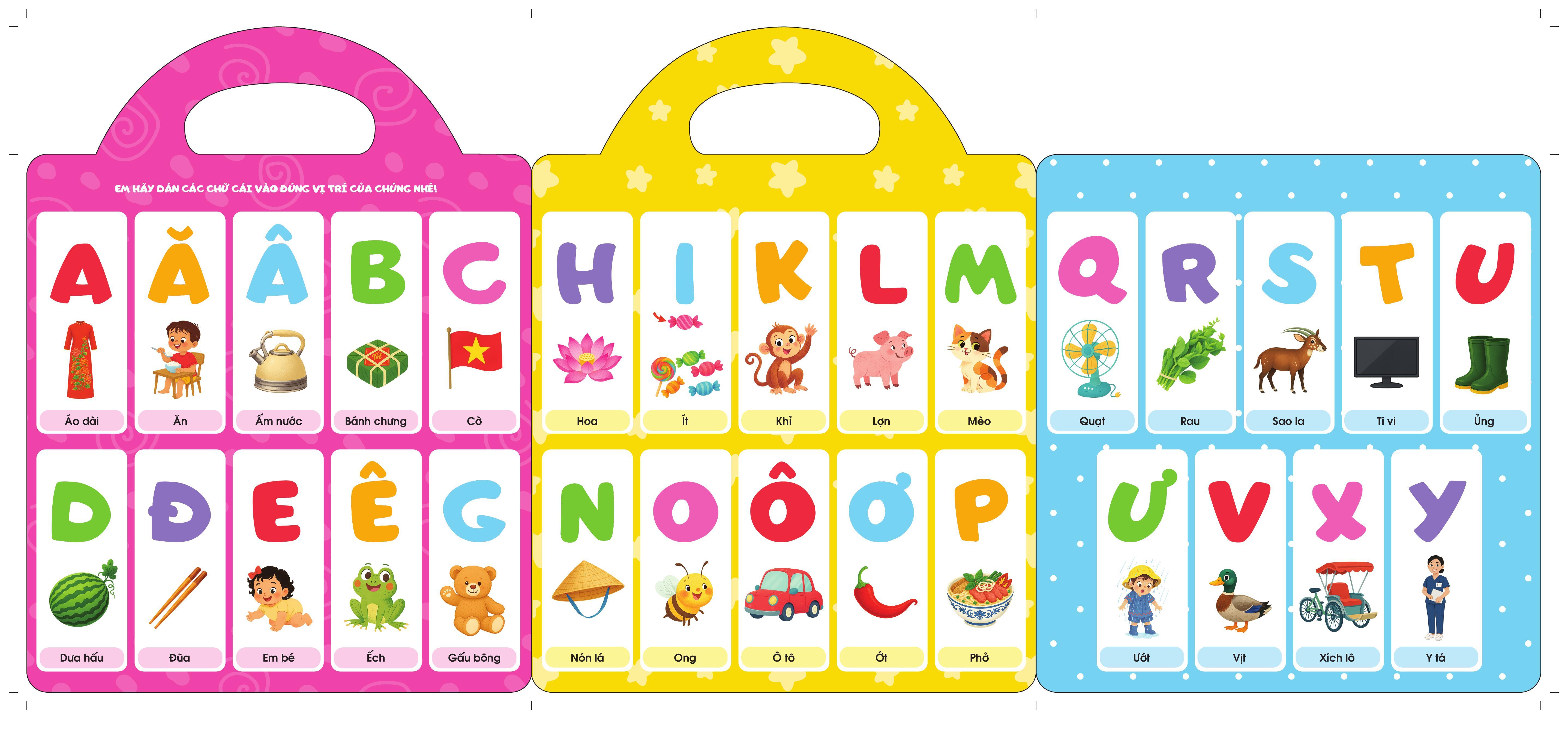 Sách - Bóc Dán Sử Dụng Nhiều Lần - Bảng Chữ Cái Tiếng Việt