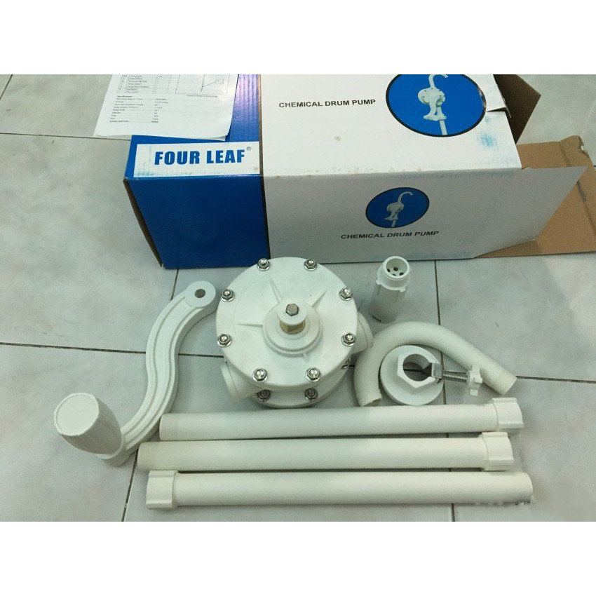 Bơm quay tay hóa chất bằng nhựa PP LG-1015C