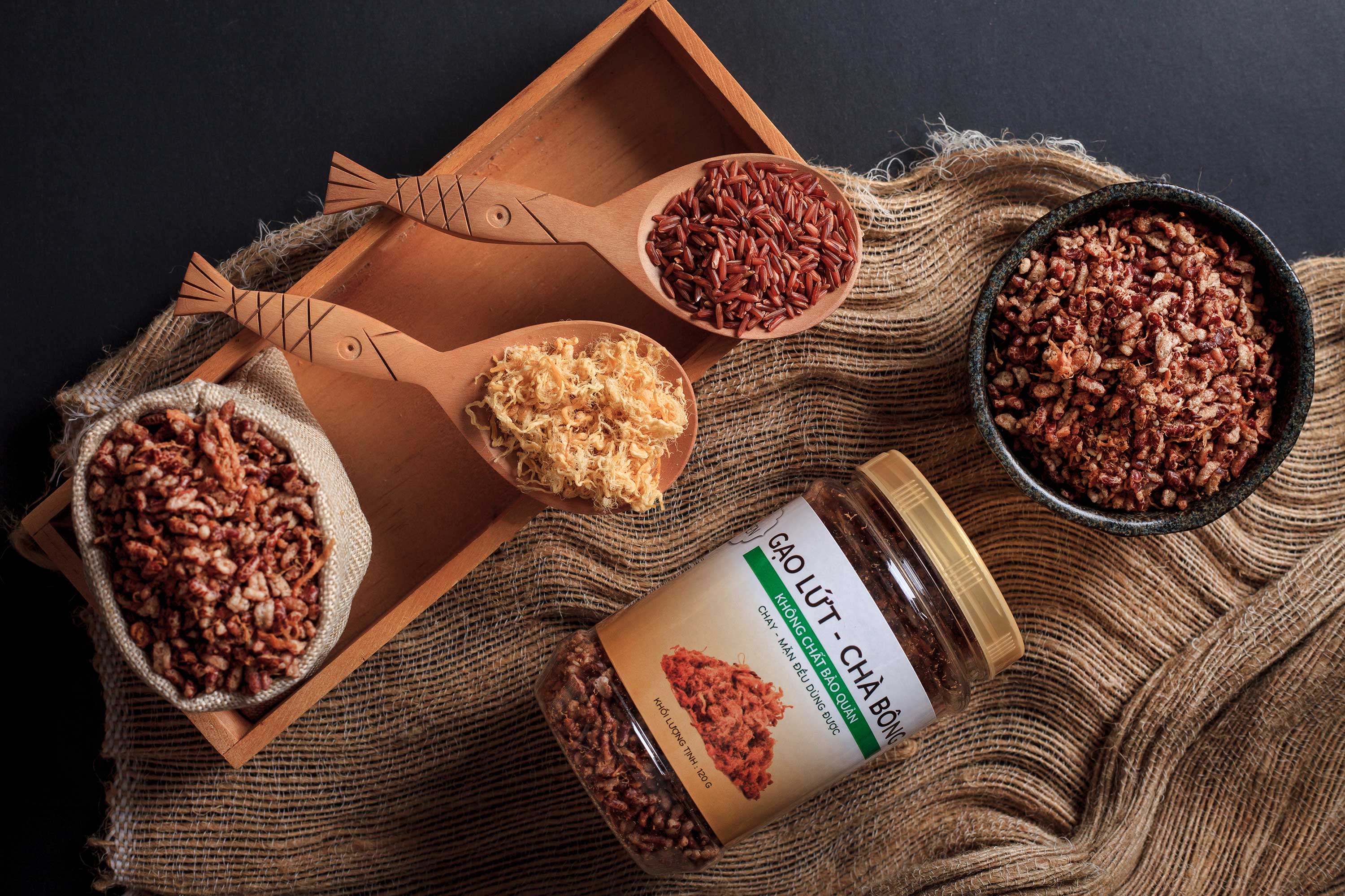 Snack Gạo Lứt Hoa Sen Chà Bông