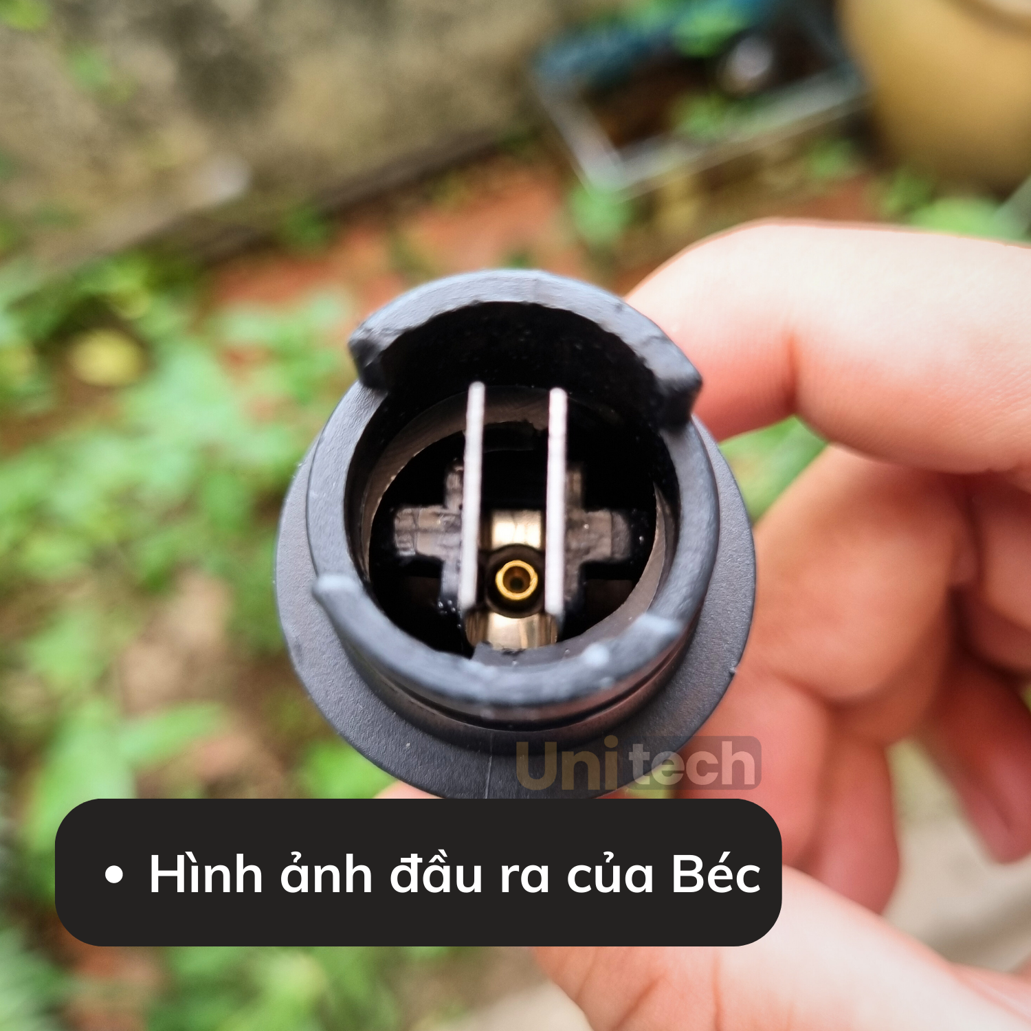 Béc súng xịt rửa xe màu đen - có sẵn khớp đực nối nhanh 14mm, có khớp xoay chỉnh tia nước