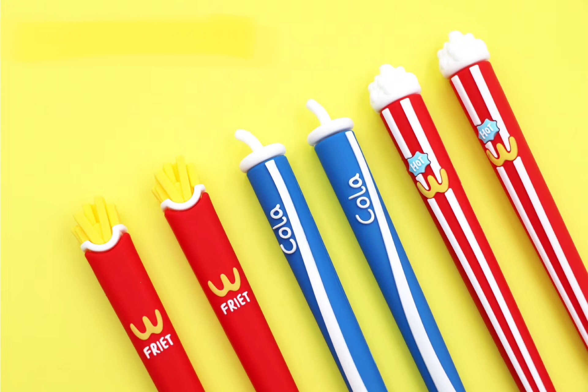 Combo 3 bút gel mực đen fast food