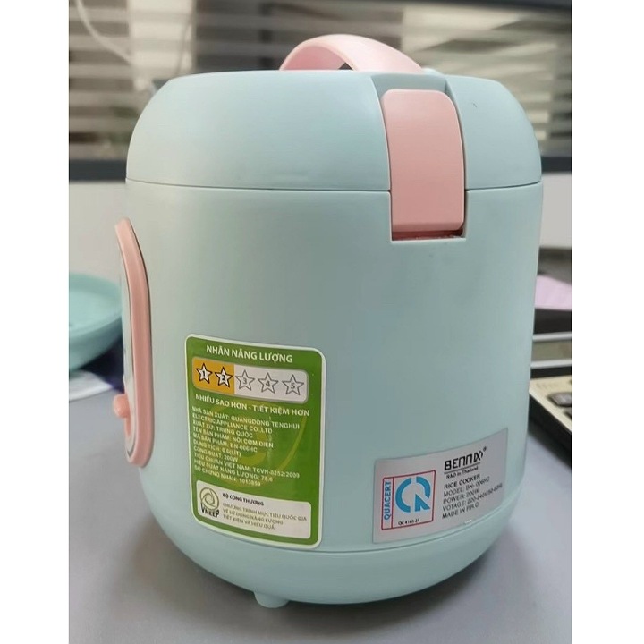 Nồi Cơm Điện Văn Phòng Mini Siêu Nhỏ Bennix BN-006HC Dung Tích 0.6L- Hàng Chính Hãng