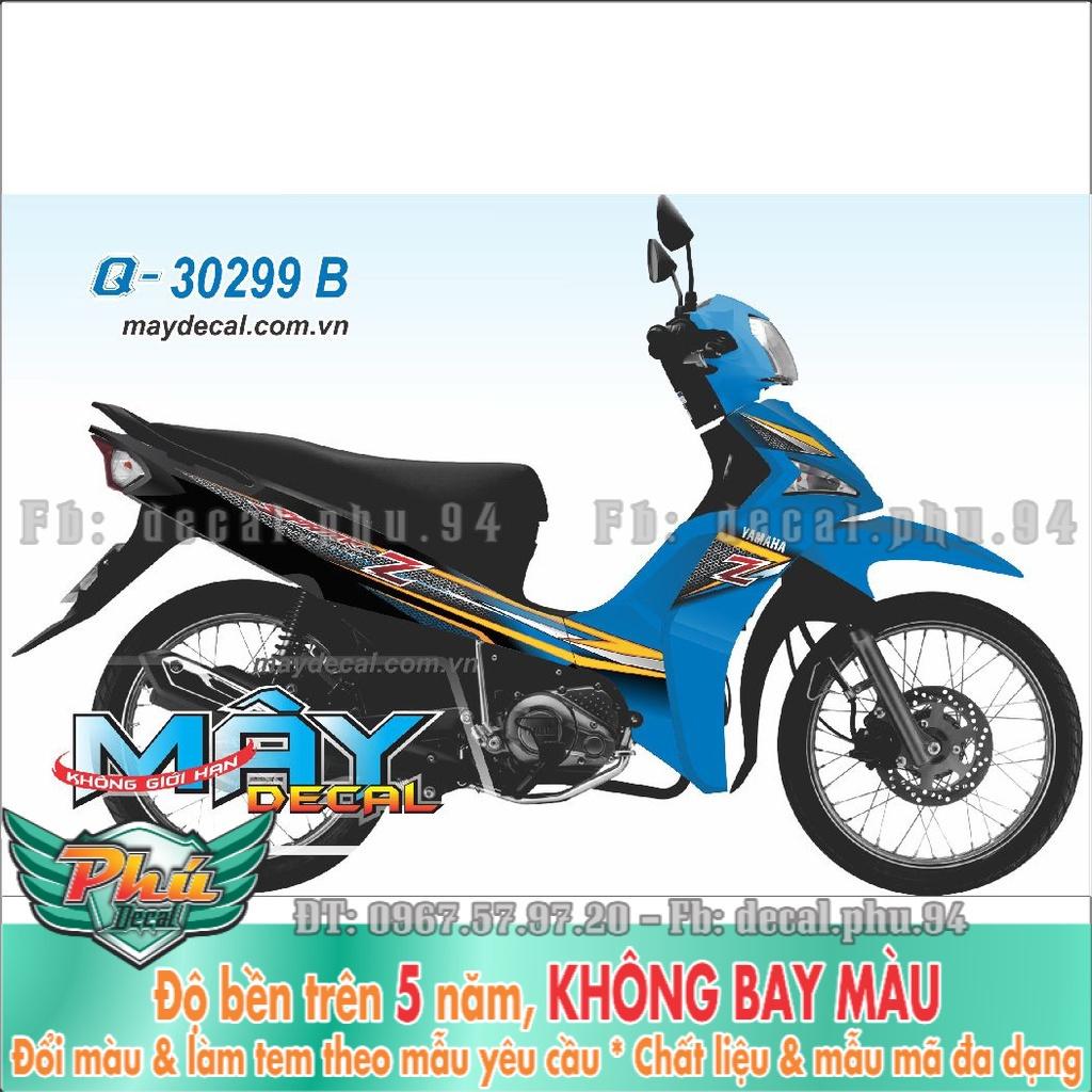 Tem Rời Sirius Fi xanh đen  -1