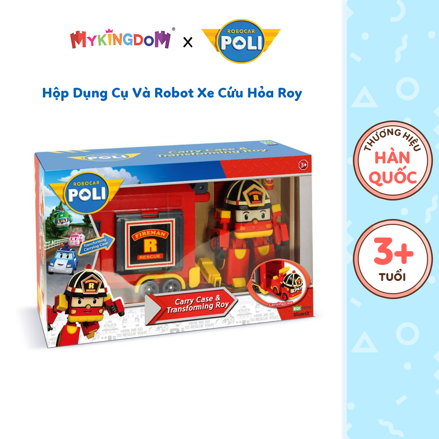 Đồ Chơi ROBOCAR POLI Hộp Dụng Cụ Và Robot Biến Hình Xe Cứu Hỏa Roy 83073