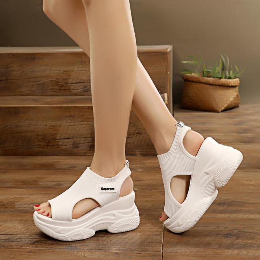 Dép Xuồng Sandal Đế cao siêu nhẹ X395