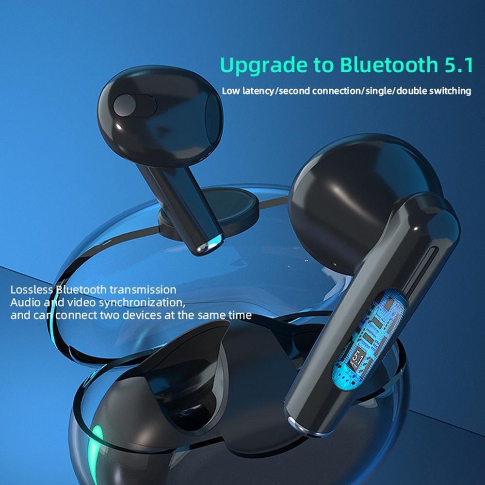 Tai Nghe Nhét Trong Suốt TWS bluetooth 5.0 Và Phụ Kiện
