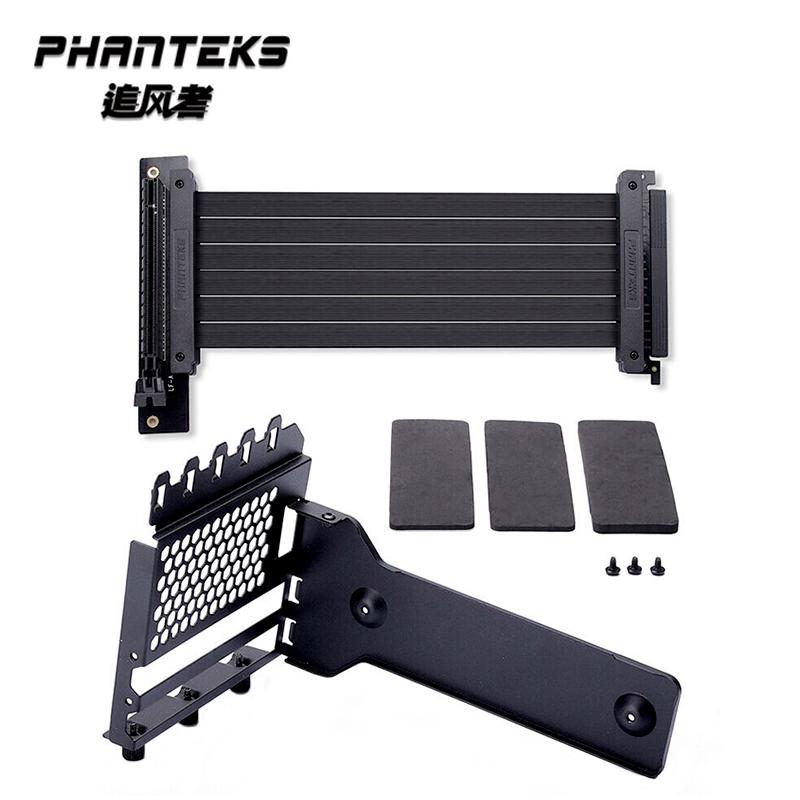 Phanteks Chống Nhiễu GPU Cáp Máy Tính PCIe3.0 X16 / PCIe 4.0 x16 Dọc VGA RTX4090 Giá Đỡ Thẻ Đen, Trắng